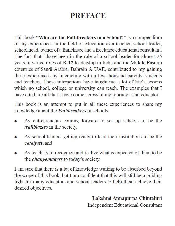 Preface of "who are the pathbreakers in a school" - Oxford's ROcksfordz