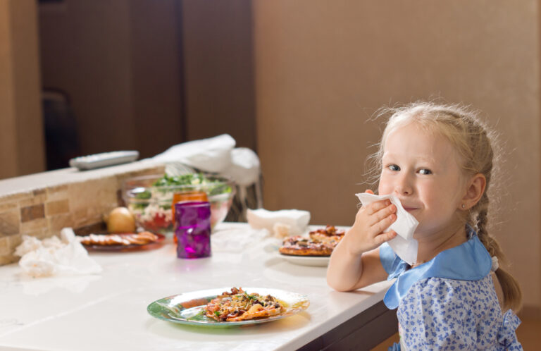 A girl showing the Importance of good manners while eating - Oxford's Rocksfordz